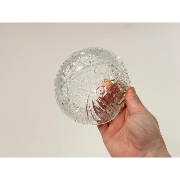 Early American Pressed Glass (EAPG) Vintage Sawtooth Edge Catchall Classic Bowl - Picture 3 of 10